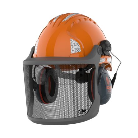 JSP EVOGuard Orange Safety Helmet, Adjustable, Ventilated