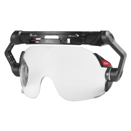 Milwaukee BOLT Visor Schutzbrille, Klar, Rahmen Aus Polycarbonat Kratzfest