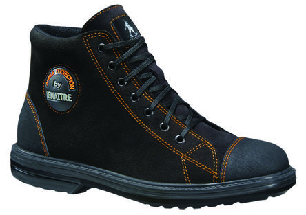 LEMAITRE SECURITE VITAMEN HIGH Mens Black, Orange Composite Toe Capped Safety Shoes, UK 8, EU 42