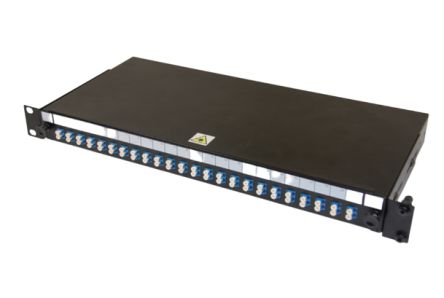 HellermannTyton Data Patch Panel De Fibra óptica,, LC, 48 Puertos, Modo Único, Dúplex, Rack De 1U