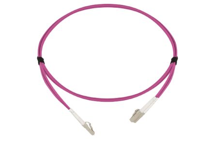 HellermannTyton Data Fibra Ottica A OM4 Modo Multiplo Magenta, 2 Conduttori Di Ø 3mm