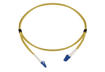 HellermannTyton Data LWL-Kabel 1m Festader OS2 2-Fasern Gelb LC LC