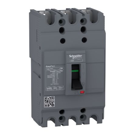 Schneider Electric EasyPact EZC100F, Leistungsschalter MCCB 3-polig, 50A / Abschaltvermögen 5 KA 550V 250V, Fest, L.