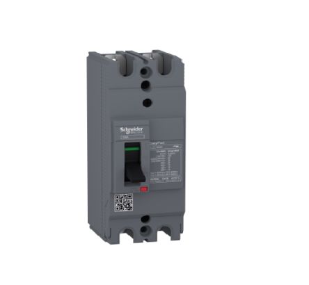 Schneider Electric Easypact EZC100H, Leistungsschalter MCCB 2-polig, 15A / Abschaltvermögen 10 KA 550V 250V, Fest, L.