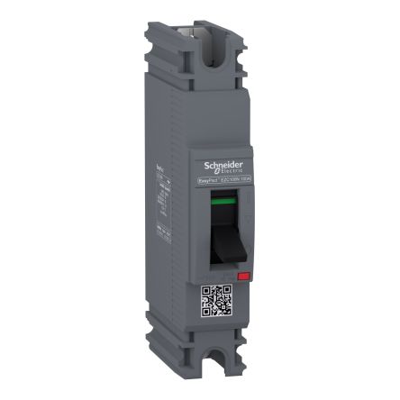 Schneider Electric EasyPact EZC250N, Leistungsschalter MCCB 1P-polig, 100A / Abschaltvermögen 2,5 KA 415V 125V, Fest,