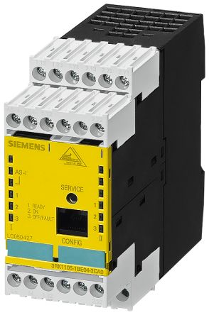 Siemens 3RK1105 Überwachungsmodul Für ASIsafe Basis-Sicherheitsmonitor Analog IN ASIsafe Relais OUT, 120 X 108 X 45 Mm