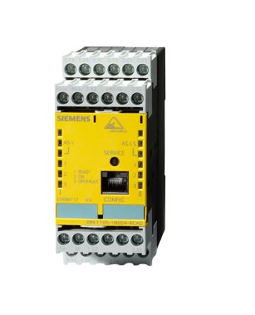Siemens 3RK1105 Überwachungsmodul Für ASIsafe Erweiterter Sicherheitsmonitor Analog IN ASIsafe Relais OUT, 120 X 108 X