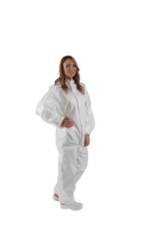 MED TRADE SRL Tute Monouso, Doppio Extra Large Unisex, Col. Colore Bianco