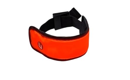 Coast Orange Reusable Fabric Arm Band For Construction Use, Adjustable (Variable)cm Length, One Size