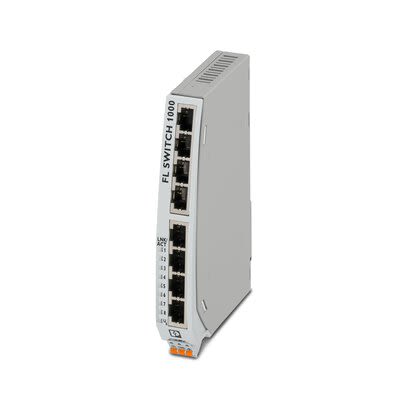 Phoenix Contact FL SWITCH 1108NT Ethernet-Switch, 8 X RJ45 / 10 / 100 / 1000Mbit/s, Bis 100m Für DIN-Schienen, 24V Dc