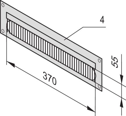 NVent SCHROFF Kabeleinführungsplatte Zur Verwend.mit Kabinett 600 X 589 X 553mm, Stahl