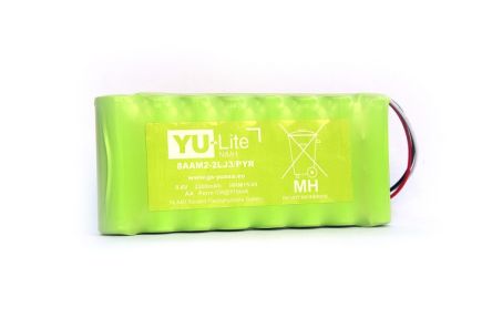 Yuasa Bloc Batterie Rechargeable 1.2V NiMH 2.2Ah X 8