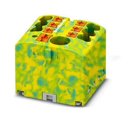 Phoenix Contact Distribution Block, 6mm², 41A, 450 V, Green, Yellow