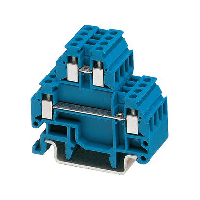 Phoenix Contact MTTB 1.5 BU Verbindungsklemme Doppelstock Blau, 1.5mm², 400 V, Schraubanschluss