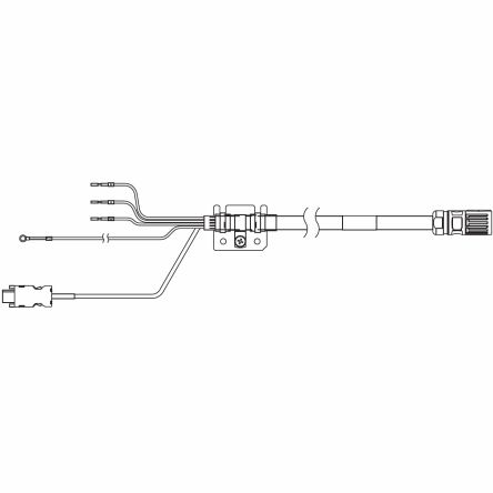 Omron 1SA Integriertes Kabel Für Servomotor, 200 → 750 W, 230 V, 3m
