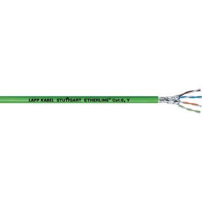 Lapp Cable Ethernet Cat6a Apantallado De Color Verde, Long. 3.05m