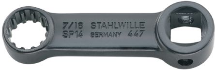 STAHLWILLE 447A Series Series Square Spline Drive Adaptor, 50.8 Mm, 21 X 9.2 / 19 X 11mm Insert, Gunmetal Finish