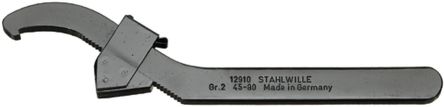 STAHLWILLE Ventilhaken-Schlüssel, 95mm - 165mm, Brüniert, Länge 265 Mm