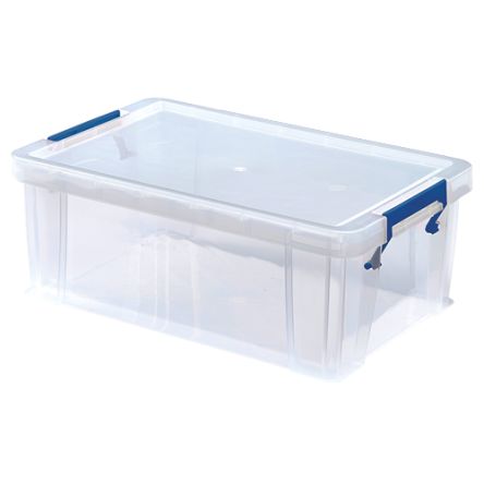 Fellowes 10L Kunststoff Aufbewahrungsbox, Transparent 15.5cm X 39.5cm X 25.5cm
