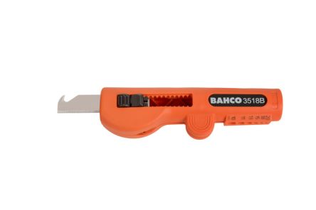 Bahco Cable Knife, 125 Mm Overall, 50 Mm Blade, Plastic Handle