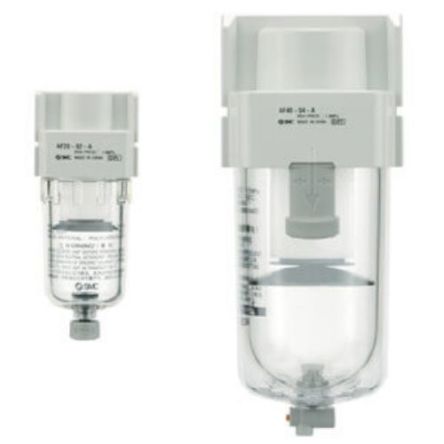 SMC Wasser-Filterpatrone, 40μm, 1500l/min, 1bar, Für -Filter Serie AF, AF20-A