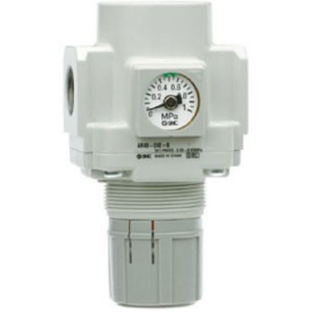 SMC G 1/4 Regulator - 0.05MPa To 0.85MPa, 1/4 In, 1Mpa Max. Input, AR20(K)-B