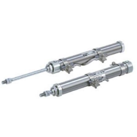 SMC Pneumatic Cylinder - Cylinder Series CJ2, 16mm Bore, 15mm Stroke, CJ2 Series, Single Acting With Return Spring