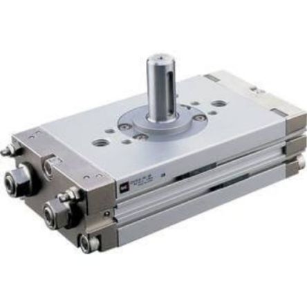 SMC CRQ2 Series 7 Bar Double Action Pneumatic Rotary Actuator, 180° Rotary Angle, 15mm Bore