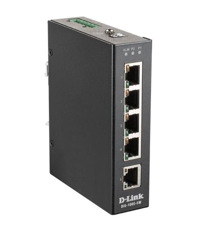 D-Link DIS-100E-5W, Unmanaged 5 Port Ethernet Switch With PoE