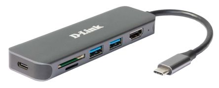 D-Link Hub USB-C DUB-2327, USB 1.1, USB 2.0, USB 3.0 USB 3 Ports, USB C