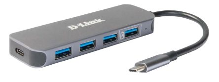 D-Link, USB 1.1, USB 2.0, USB 3.0 USB-C-Hub, 5 USB Ports, USB C, USB, USB-Bus, 118 X 35 X 13mm