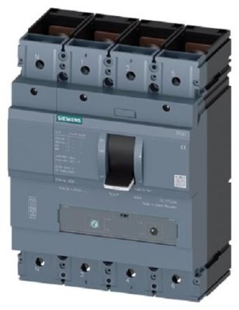 Siemens SENTRON 3VA1, Leistungsschalter MCCB 4-polig, 320A / Abschaltvermögen 70 KA, Fest