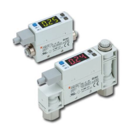 SMC PFM7 Series Integrated Display Flow Switch For Dry Air, N2, 0.2 L/min Min, 10 L/min Max