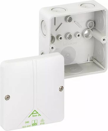 Gunther Spelsberg Abox-i 040 Series Grey ASA Junction Box, IP65, 0 Terminals, 93 X 93 X 55mm