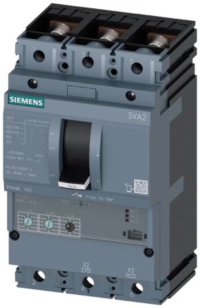 Siemens SENTRON 3VA2, Leistungsschalter MCCB 3-polig, 40A / Abschaltvermögen 200 KA, Fest