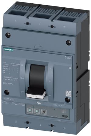 Siemens SENTRON 3VA2, Leistungsschalter MCCB 3-polig, 63A / Abschaltvermögen 110 KA, Fest