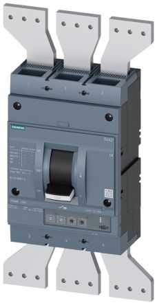 Siemens SENTRON 3VA2, Leistungsschalter MCCB 3-polig, 1.25kA / Abschaltvermögen 35 KA, Fest