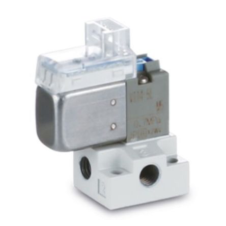 SMC Electroválvula Neumática, Serie V100, Rosca M5 Métrico, Función 3 Port Solenoid Valve, Sistemas Eléctricos