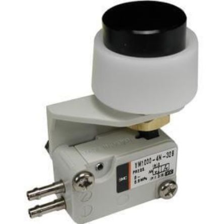 SMC VM100 Mechanisches Ventil, 2 Ports Micro Mechanical Valve, One-Touch-Anschluss 4 Mm, 4mm