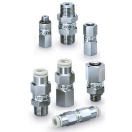 SMC Unterdruck-Rückschlagventil Serie ZP2V, M5 X 0,8 Stecker / M5 X 0.8, 0.7MPa