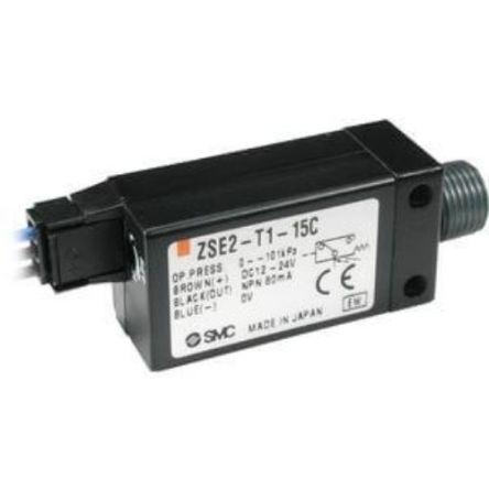 SMC Pressure Switch, M5, M5 T1, NPTF1/8, R(PT) 1/8 -101kPa To 2 Bar