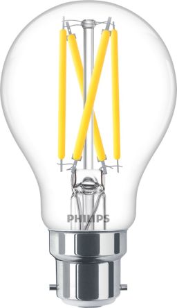 Philips Lighting Philips MASTER, LED-Birne, Glaskolben Dimmbar, 5,9 W, B22 Sockel, 2200/2700K Warmweiß