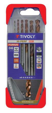 Tivoly HSS Satz 2mm → 8mm, 6-teilig Für Stahl