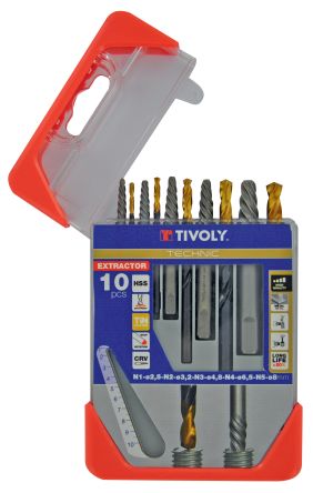 Tivoly 5-Piece For Multi-Material, 8mm Max, 3mm Min