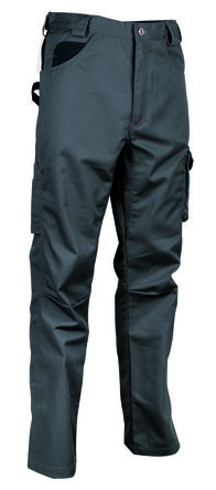 Cofra Pantalon De Travail DRILL, 121 → 125cm Homme, Gris Foncé En 40 % Polyester, 60 % Coton