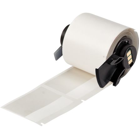 Brady B-427 Black On White/Transparent Label Printer Tape, 50.8 Mm Width, 51mm Label Length, 50.8mm Label Width