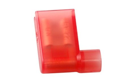RS PRO Flachsteckhülse, Rot, Isoliert, 0.8 X 6.35mm, Buchse, 0.5mm² - 0.75mm², 22AWG Min
