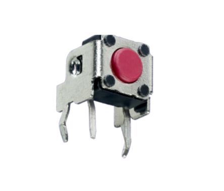 APEM Red Tact Switch, SPST 50mA 6.15mm Through Hole