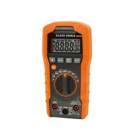 Klein Tools MM400 HandDigital Multimeter 600V Ac / 10A Ac, 40MΩ