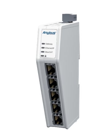 Anybus Kommunikationsmodul Für EtherNet/IP-basierte Steuerungssysteme EtherCAT-Gerät IN EtherNet/IP OUT, 98 X 27 X 144